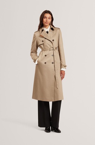 Cotton-blend trench coat