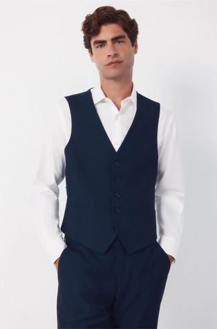 Serie XXI slim fit structured vest
