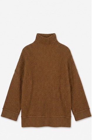 TSROSA high neck ribbed jumper