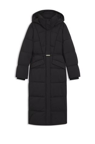 Dolga prešita bunda s kapuco