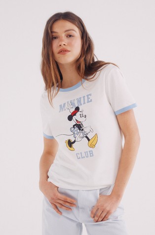 Minnie Miška bombažna majica s kratkimi rokavi