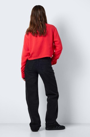 NOISY MAY NMKARO cropped shirt Dark Rose 2