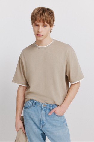 Majica z dvojnim ovratnikom