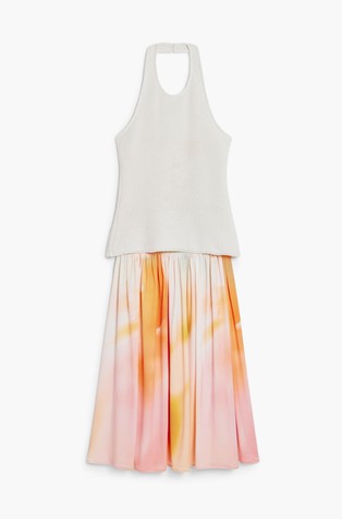 DESIGUAL 2-in-1 long gradient dress Multi 8