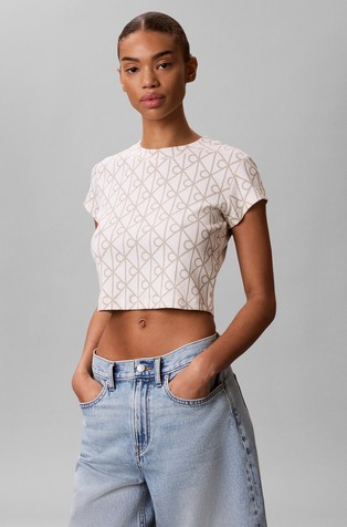 Cropped Monologo T-shirt