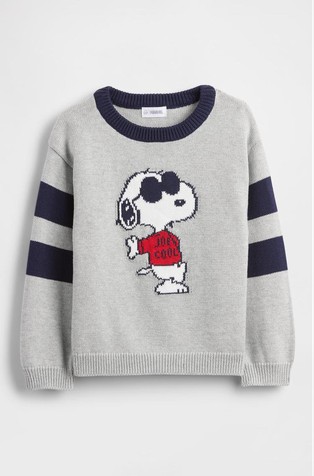 Snoopy pleten pulover za malčke