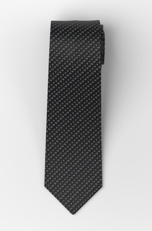 Patterned silk tie