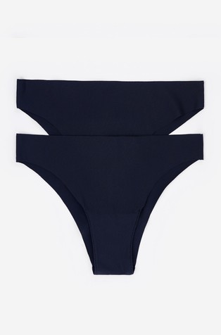 2 microfiber brazilian panties pack