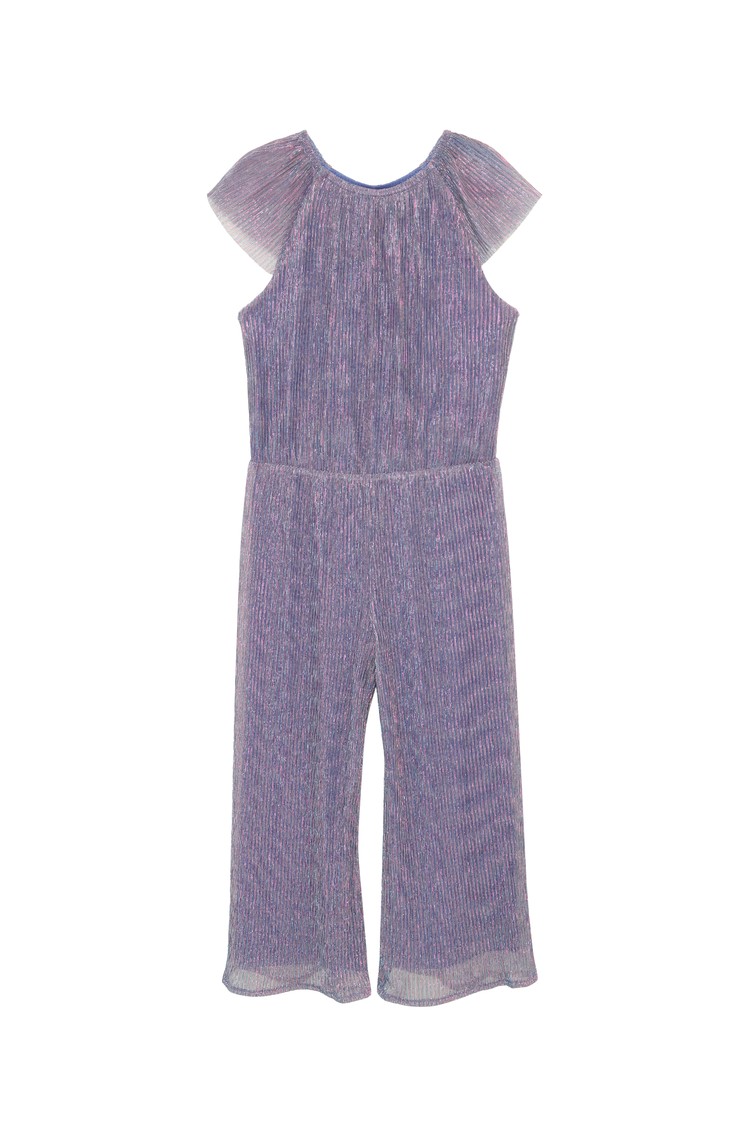 S.OLIVER Festive chiffon jumpsuit Blue / Violet / Pink 