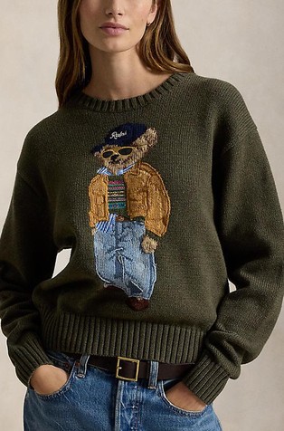 Polo Bear pleten bombažen pulover