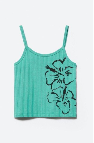 Tank top with glitter