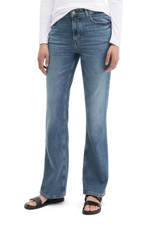 Flared jeans in stretch organic cotton