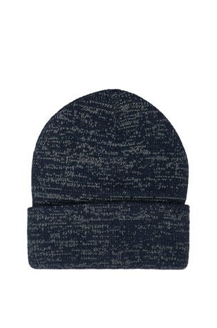 Unisex pletena kapa z meliranim vzorcem
