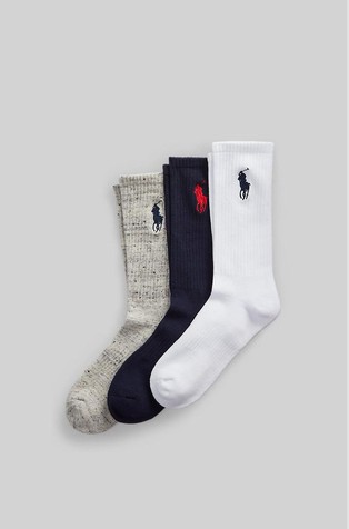 Big Pony Crew Sock 3-pack