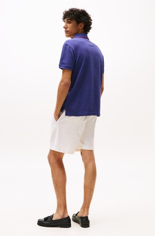 TOMMY HILFIGER Stretch-cotton short-sleeved poloemp Blue 2