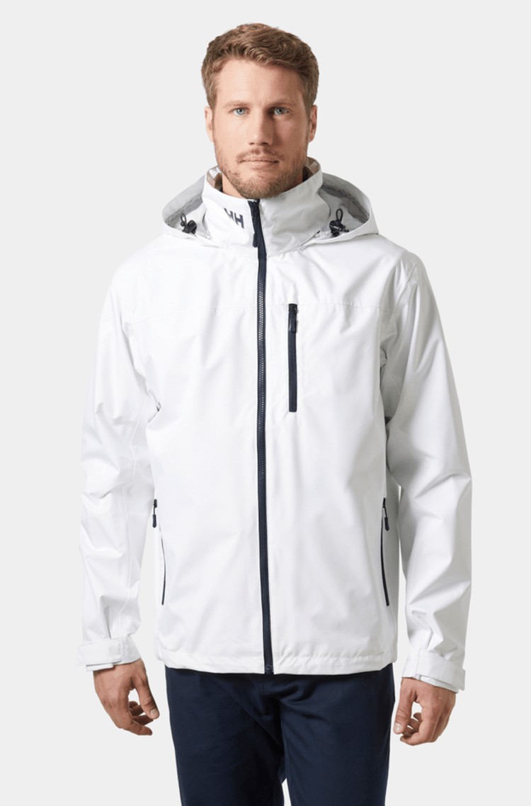 HELLY HANSEN Crew 2.0 jadralska jakna s kapuco Bela - White 