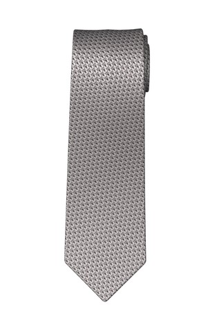 Patterned silk tie