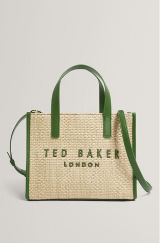 Manjša logo torbica iz umetne rafije