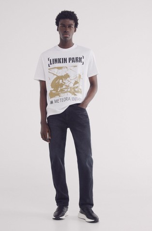 SPRINGFIELD Linkin Park majica s kratkimi rokavi Bela - White 5