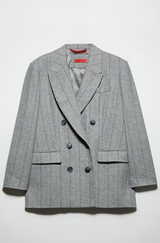 Flanelast suknjič z dvorednim zapenjanjem