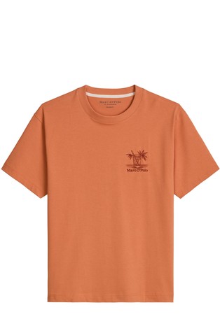 Ohlapna majica s kratkimi rokavi iz organskega bombaža