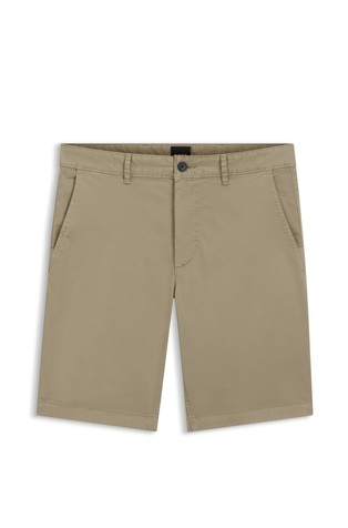Slim-fit shorts in stretch-cotton twill