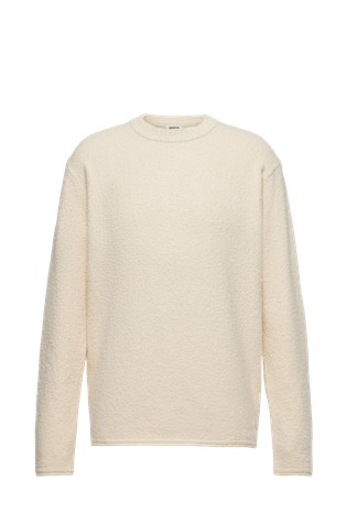 Cotton-blend jumper in bouclé look