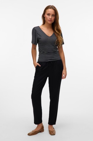 VERO MODA VMJESMILO hlače z elastičnim pasom Črna - Black 3