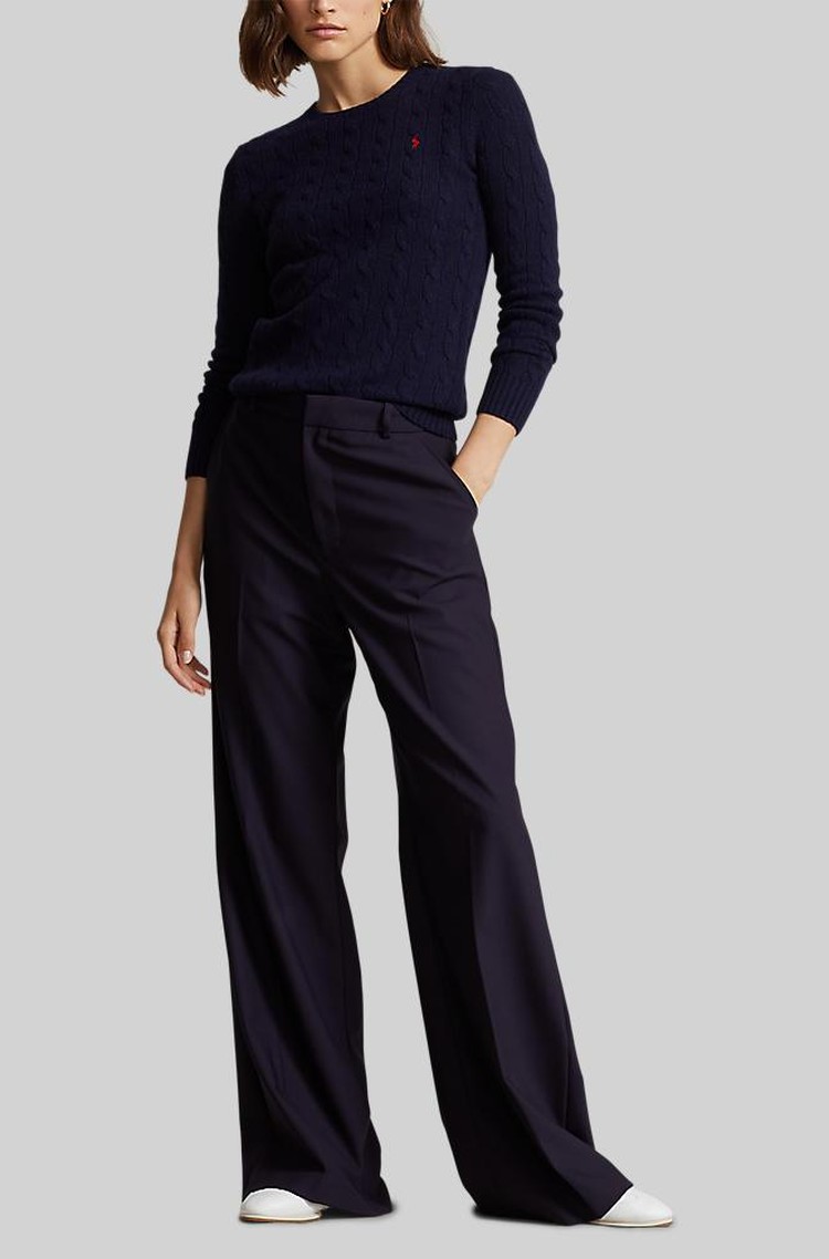 Cotton Quarter-Zip Sweater Polo Ralph Lauren CABLE-KNIT WOOL