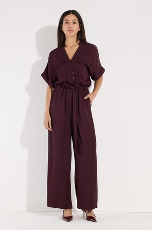Jumpsuit in viscose-blend