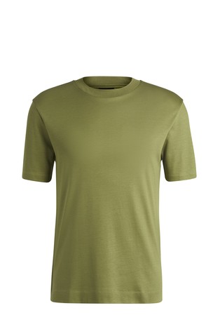 Regular fit majica iz raztegljive interlock tkanine