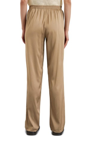 MARC O'POLO Relaxed fit satin trousers made of stretch viscose Summer Sand 2