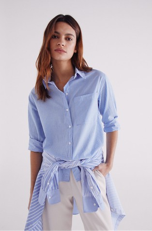 Oversized cotton shirt