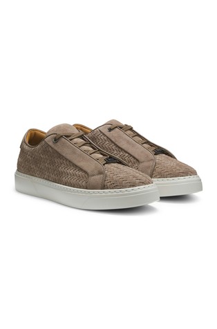Gary trainers with woven suede uppers