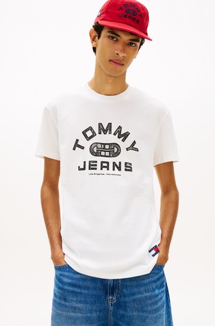 Majica s kratkimi rokavi iz jerseya s potiskom