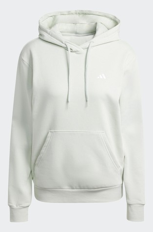 ADIDAS Essentials Small Logo Feel Cozy Hoodie Green 6
