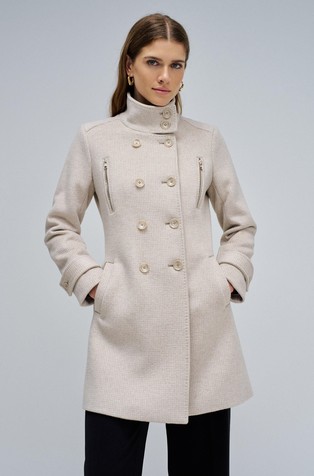 Grace plašč z dvorednim zapenjanjem