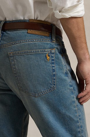 RALPH LAUREN Parkside Active tapered fit raztegljive jeans hlače Modra - Dixon Stretch 3