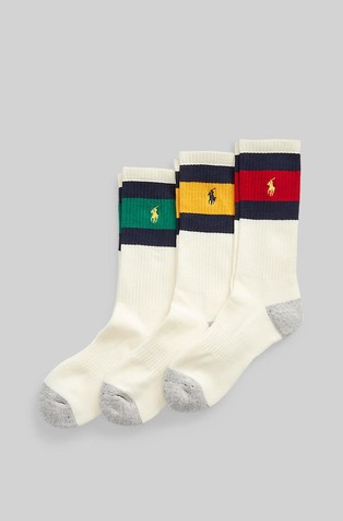 Color-Blocked Crew Sock - 3 Pack