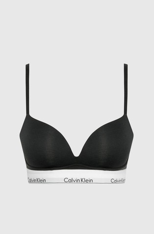 Womens Calvin Klein black Push-Up Plunge Bra