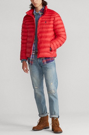 RALPH LAUREN Prešita bunda Rdeča - Red 3