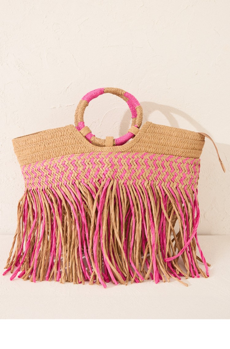 WOMEN'SECRET Cekar z resicami Bež - Natural/Pink 