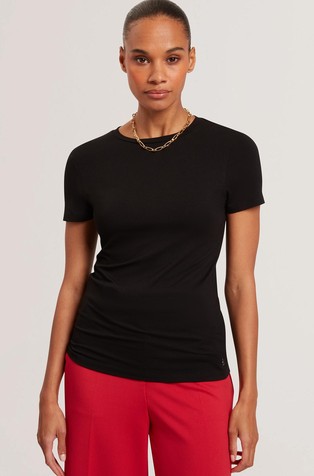 Majica s kratkimi rokavi iz raztegljive viskoze