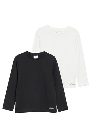 Paket 2 unisex bombažnih majic z dolgimi rokavi