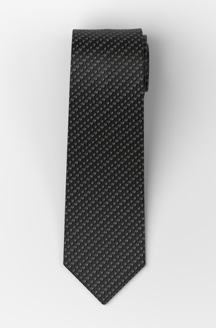 Patterned silk tie