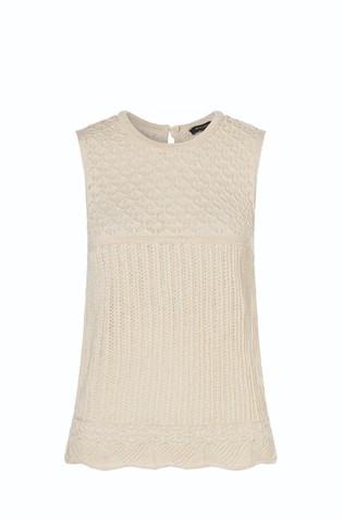 Knitted cotton top