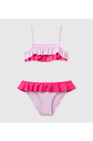 Dvobarvne kopalke z naborki