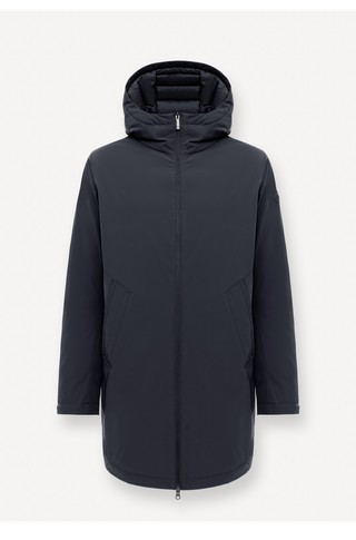 Waterproof down hooded jacket