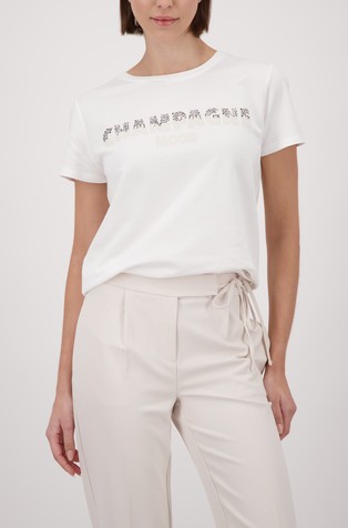 Majica s kratkimi rokavi in okrasnimi kamenčki