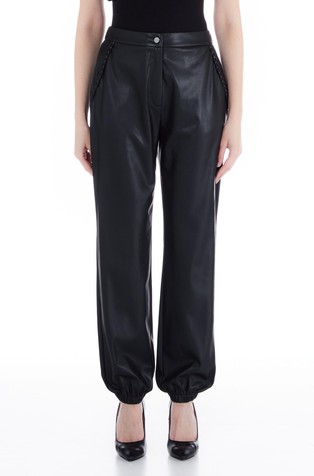 Coated fabric trousers
